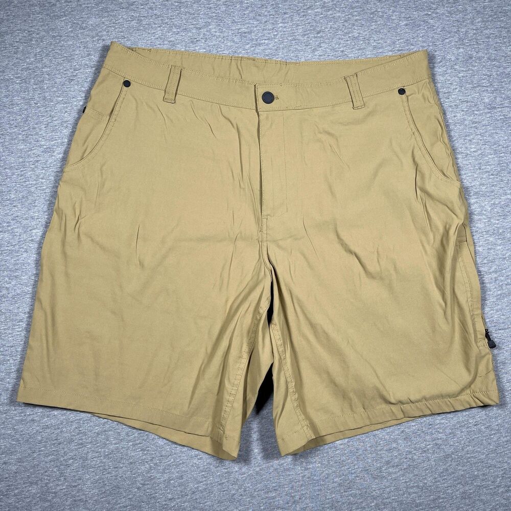 Merrell Cargo Shorts Mens 40 Beige Nylon Spandex Microfiber Casual Hiking Khaki